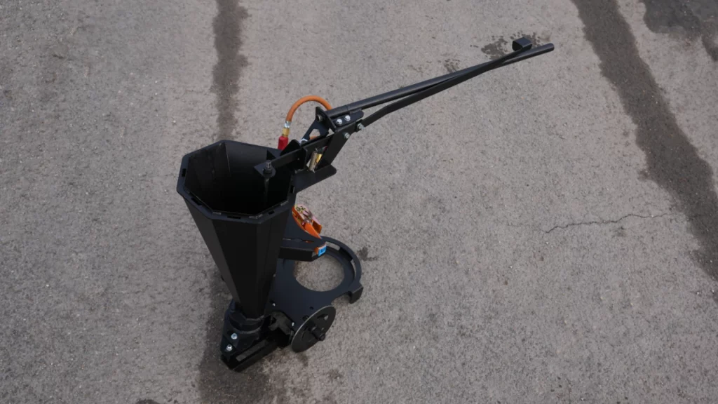 Vergusstrichter Gesamtansicht